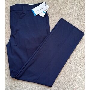 Perry Ellis Portfolio Pants Men 36 X 30 Slim Fit Dress Pants Easy Care Navy NWT